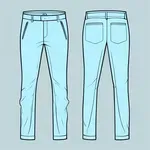 light blue trousers image